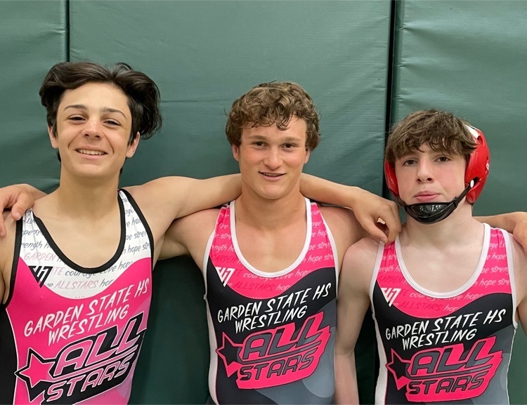 Congrats to Jack, Ryan & David on wrestling at the NJ Garden State High School Wrestling All-Star Meet