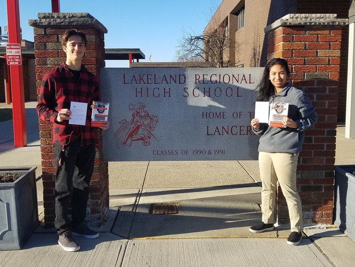 Avid Readers: Dylan Fedele and Izabella Peralta were awarded The Saint Michael's College Book Award for Academic Achievement and Social Conscience